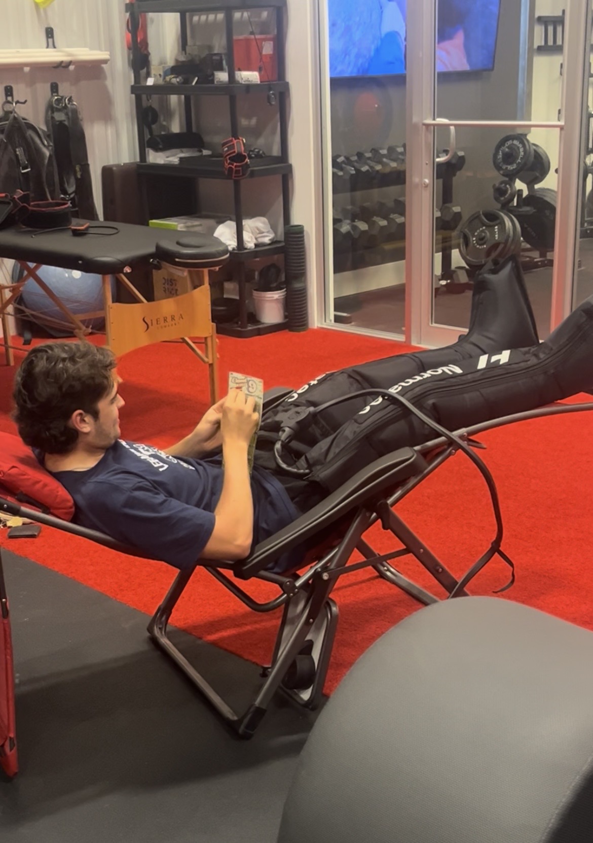 Normatec compression therapy device