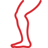 Leg injury icon