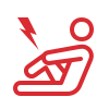 Leg trauma icon